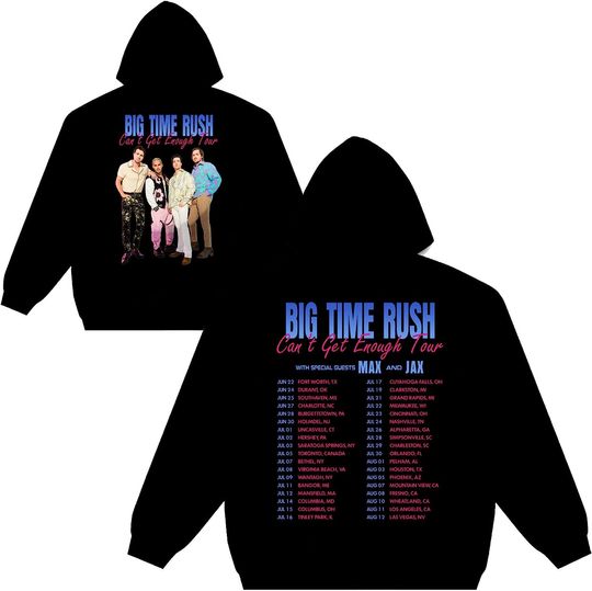 Discover Bigs Time Rushs Can't Get Enough Tour 2023 Hoodie
