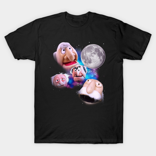 Discover Statler and Waldorf Heckle at the Moon - Statler And Waldorf - T-Shirt