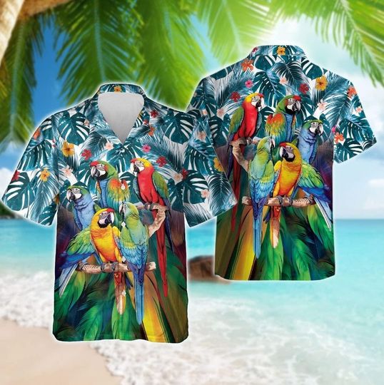 Discover Parrot Hawaiian Shirt, Aloha Parrot Tropical Hawaii Shirt