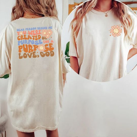 Discover Dear Person Behind Me Shirts, Positive Shirt, Inspired Quote Shirt