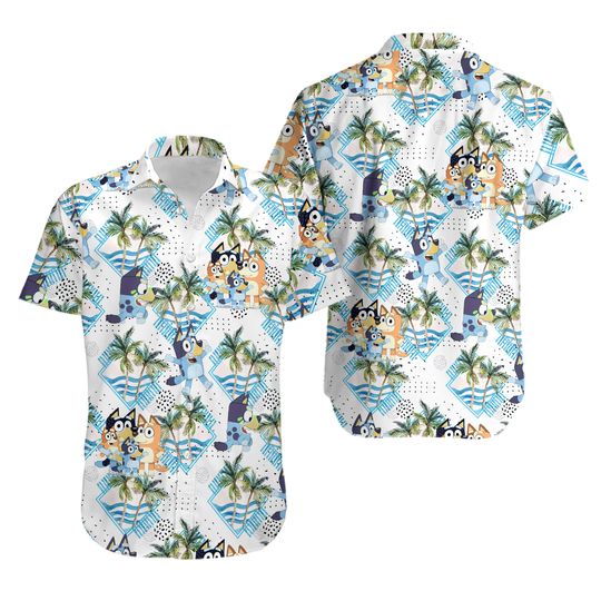 Discover Dad life BlueyDad Dad Family Hawaiian Shirt