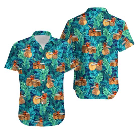 Discover Chainsaw Arborist Hawaiian Shirt