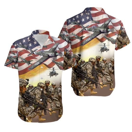 Discover USA Veteran Hawaiian Shirt, USA Hawaiian Shirt