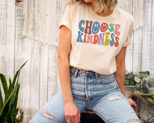 Discover Choose Kindness Shirt, Be Kind Shirt, Smiley Face Shirt