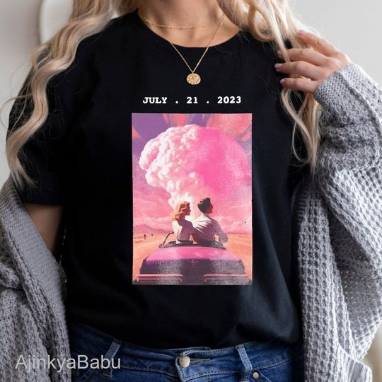 Discover Barbenheimer Barbie Movi T-Shirt, Oppenheimer Tee
