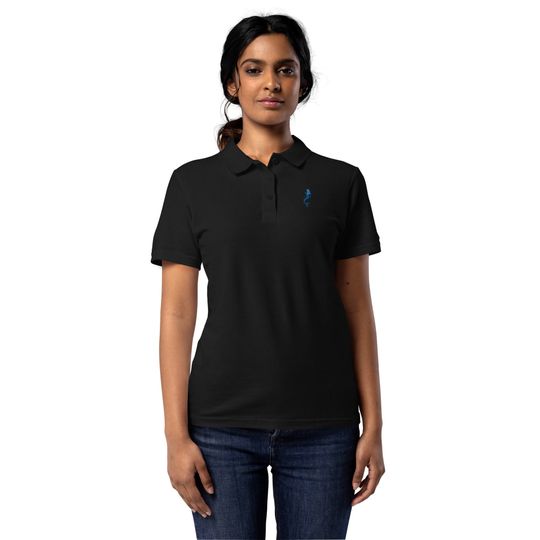Discover Mermaid Womens Embroidered Polo Shirt