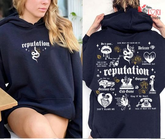 Discover Reputation Snake Double Sides Hoodie