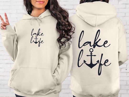 Discover Lake Life Hoodie - Perfect for Lake Lovers