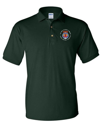 Discover 56th Field Artillery Command (Pershing)--Embroidered Cotton Polo Shirt -10585