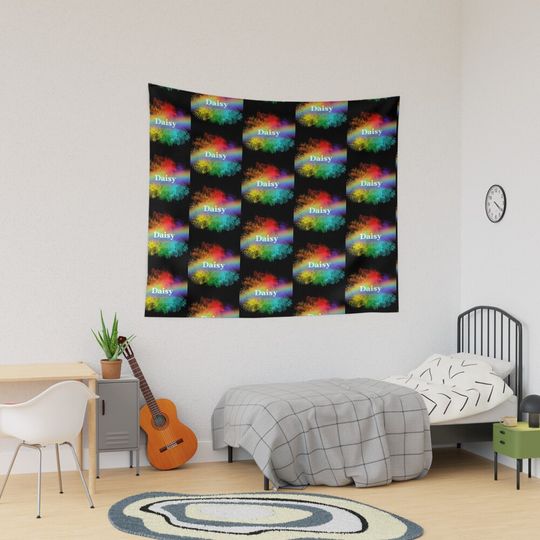Discover Daisy | Daisy Pride Rainbow Name | LGBTQIA+ Pride Color Tapestry