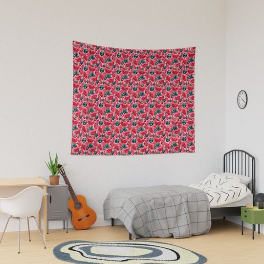 Discover Hand Painted Water Melon Crystals  Tapestry