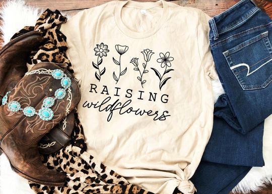 Discover Raising Wildflowers Shirt, Flowers Shirt, Floral Be Kind Shirt
