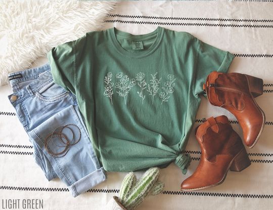 Discover Wildflower Tshirt, Wild Flowers Shirt, Floral Tshirt, Flower Shirt