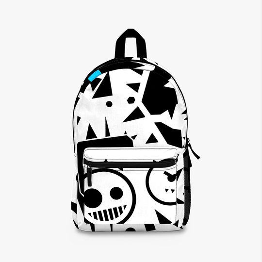 Discover just shapes and beats black and white design Backpack