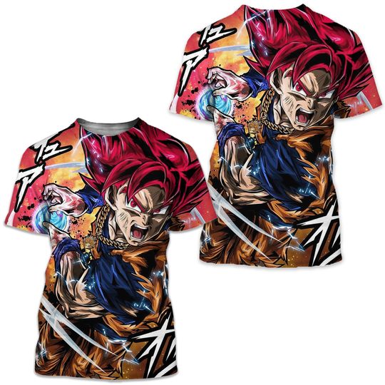 Discover T-Shirt Dragon Ball Z Son Goku Anime Manga