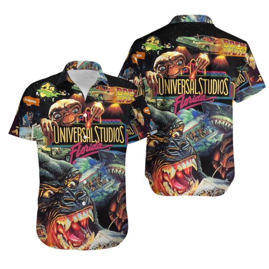 Discover Monster Universe 3D All Over Printed Hawaiian Shirt, Summer Vacation Hawaiian Shirt