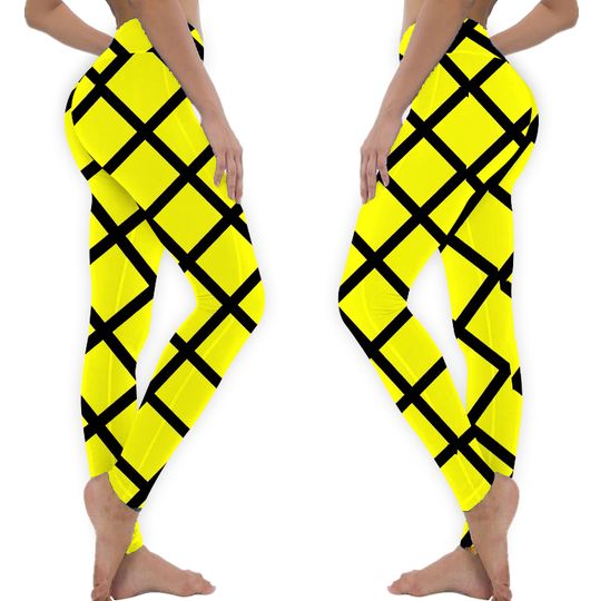 Discover Twelfth Night Malvolio Yellow Cross-Garters Leggings