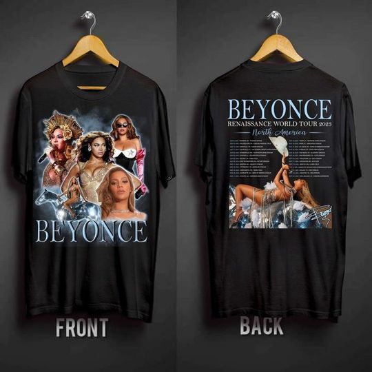 Discover Beyonce Renaissance World Tour 2023 Two Sides Shirt, 2023 Beyonce Shirt