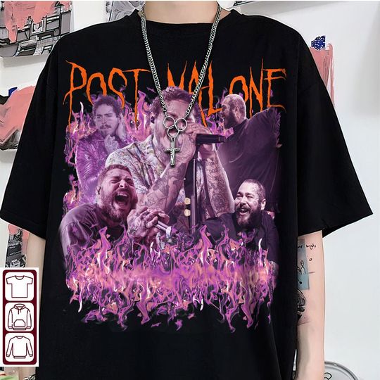 Discover Post Malone Black Metal Merch, Post Malone Black Metal Shirt