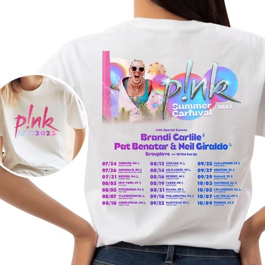 Discover P!nk Summer Carnival 2023, Trustfall Album Tee, Pink Singer Tour, Music Festival Shirt, Concert Apparel