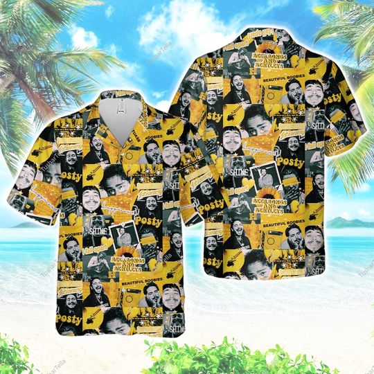 Discover Post Malone Hawaiian Shirts, Posty Hawai Shirt