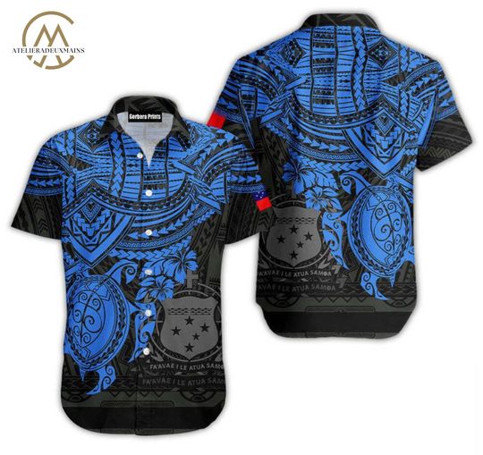 Discover Samoa Polynesian Aloha Hawaiian Shirts, Polynesian Hawaii Shirt, Samoa Button Down Shirt