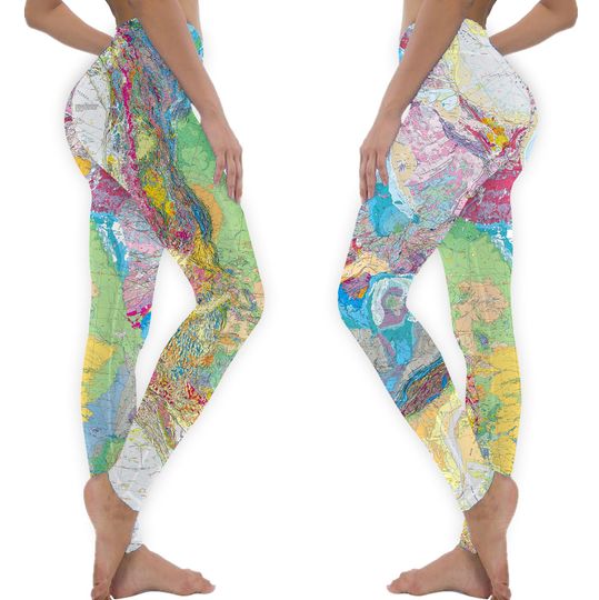 Discover USGS Geologic Map of North America Leggings