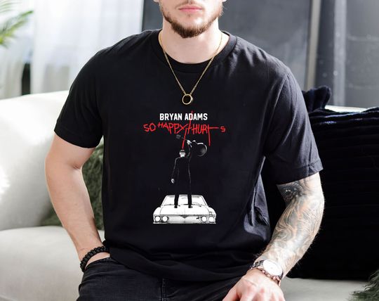 Discover Bryan Adams Tour 2023 Shirt, So Happy Hurts 2023 Tour Dates Shirt