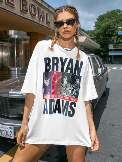 Discover Bryan Adams Shirt, Vintage Bryan Adams Merch Album T-Shirt