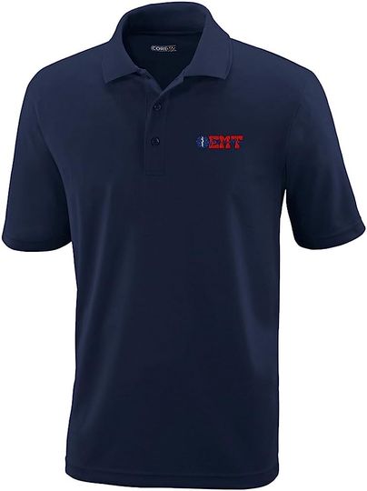 Discover EMT Paramedic Logo Embroidered Polo Shirts