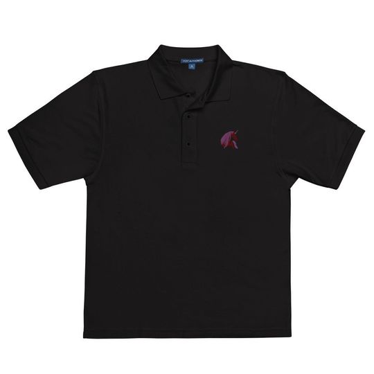 Discover Unicorn Yellow Men's Premium Polo Embroidery