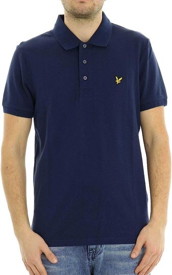 Discover Lyle & Scott Men's Plain Polo Shirt, Blue