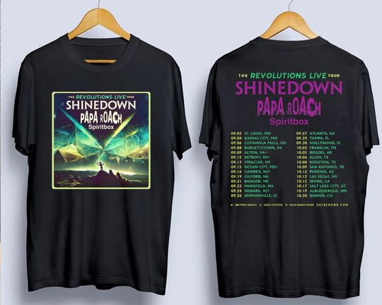 Discover shine down The Revolutions Live Tour 2023 Shirt