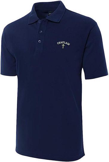 Discover Christain Chaplain Cross Embroidery Shrot Sleeve Polo Shirts Embroidered Mens Shirts