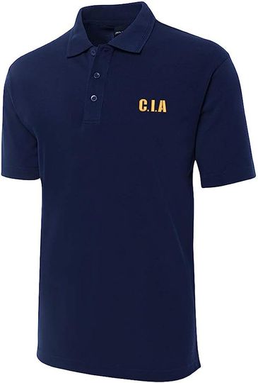 Discover Polo for CIA Central Intelligence Agency Embroidery Shrot Sleeve Polo Shirts Embroidered Men's Shirts