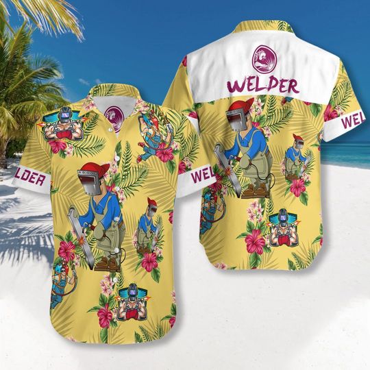 Discover Welder Summer Shirt / Welder Hawaiian Shirt
