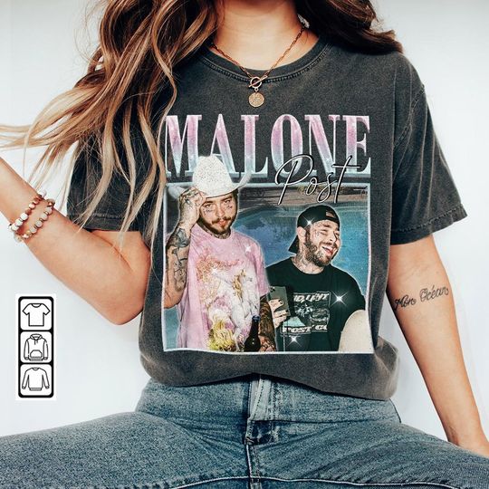 Discover Post Malone Rap Shirt, Post Malone World Tour 2023 If Y'all Weren't Here I'd Be Crying Tour