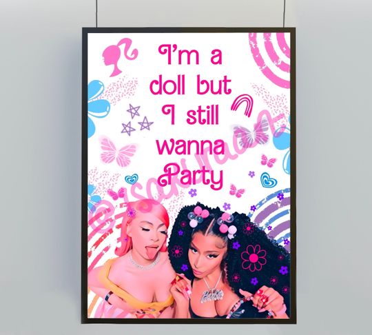 Discover Nicki Minaj Barb world lyrics Poster