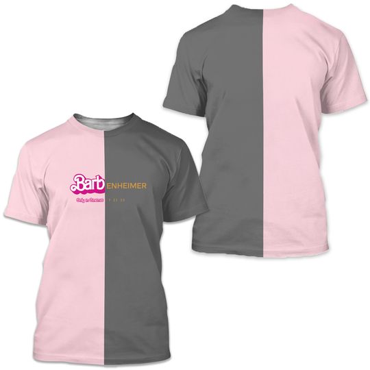 Discover Barbenheimer T-Shirt BARBIE & OPPENHEIMER