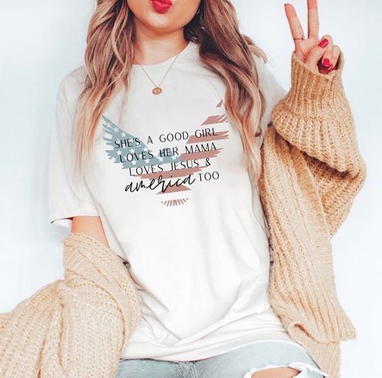 Discover Loves Jesus and America Too Shirt