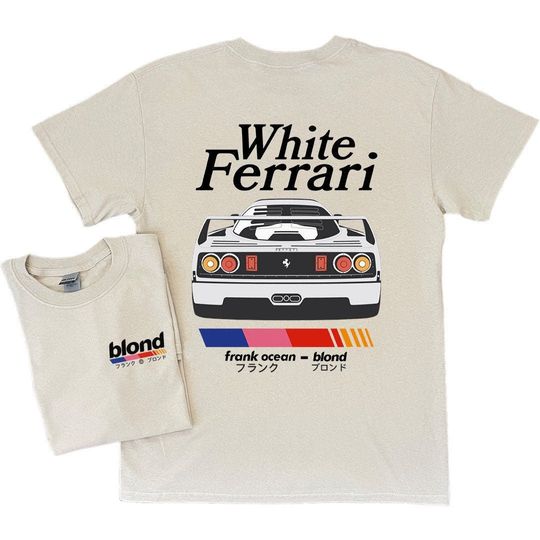 Discover Frank Ocean Blond White Ferrar T Shirt
