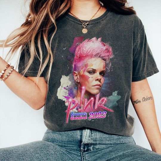 Discover PINK Shirt, P!nk Summer Carnival Tour 2023 Shirt, Trustfall Album Shirt