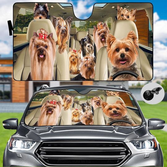 Discover Yorkshire Terrier Auto Sun Shade