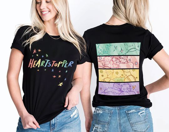 Discover Heartstopper Tshirt, Aesthetic Lgbtq Comic Novel Shirt