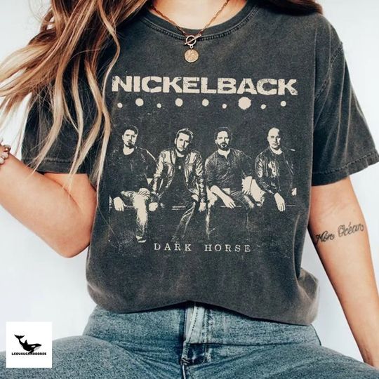 Discover Vintage Nickleback Band Dark Horse Unisex Shirt, Nickleback Get Rollin Album 2023 Shirt
