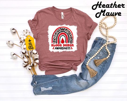Discover Rainbow Blood Donor Awareness, Blood Donor Shirt
