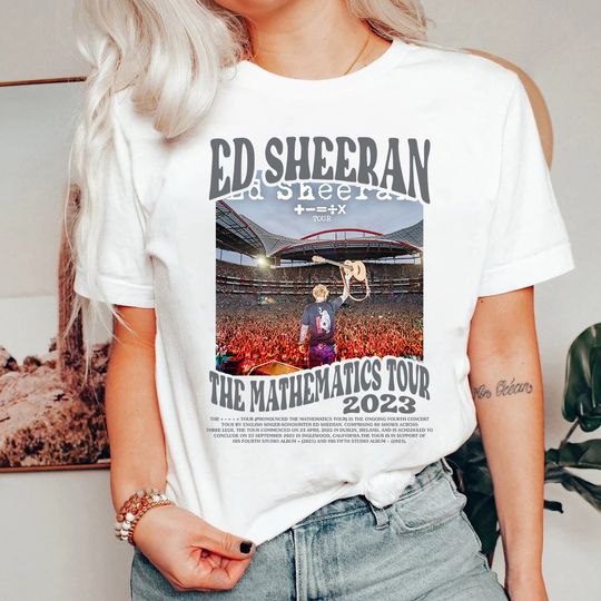 Discover Ed Shee Mathematics World Tour Shirt