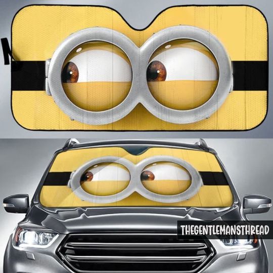 Discover Minion Cartoon Car Sun Shade