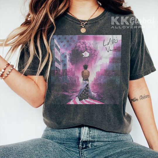 Discover Lil Uzi Vert Pink Tape World Tour 2023 T Shirt, American Hip Hop Rap Shirt