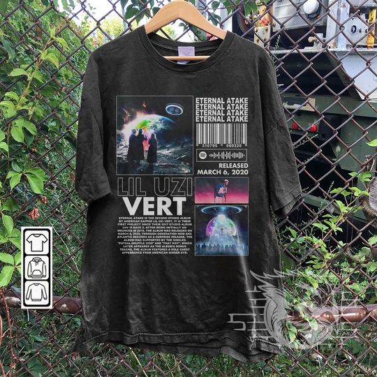Discover Lil Uzi Vert Rap Shirt, Eternal Atake Album 90s Y2K Merch Vintage Rapper Hiphop Shirt